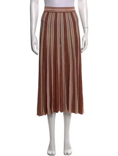 Pre-owned Zimmermann Striped Midi Length Skirt