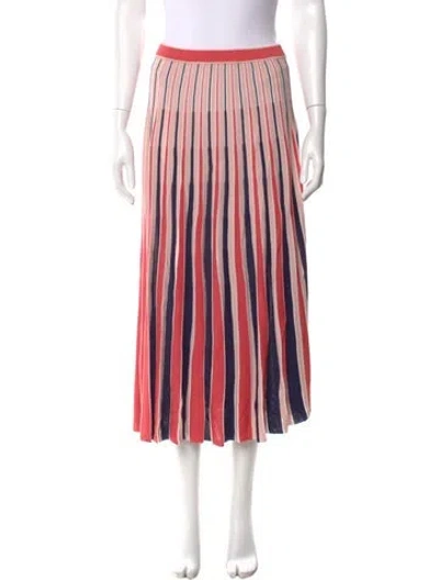 Pre-owned Zimmermann Striped Midi Length Skirt In Multi