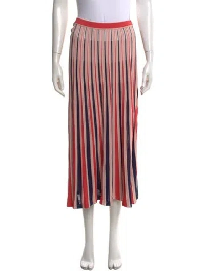 Pre-owned Zimmermann Striped Midi Length Skirt In Multi