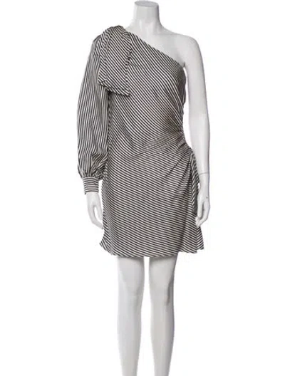 Pre-owned Zimmermann Striped Mini Dress In Blue