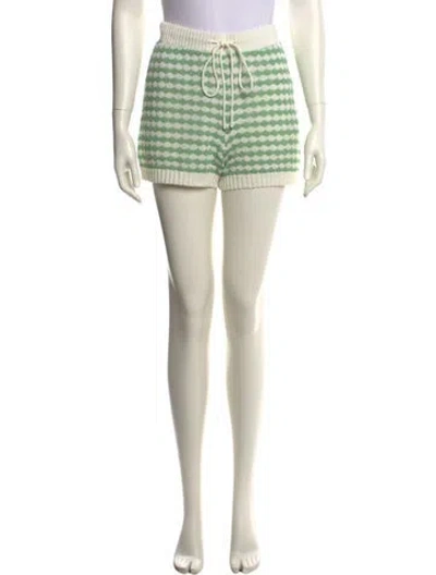 Pre-owned Zimmermann Striped Mini Shorts In Neutral