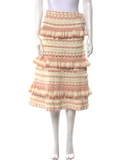 Pre-owned Zimmermann Striped Mini Skirt In Multi