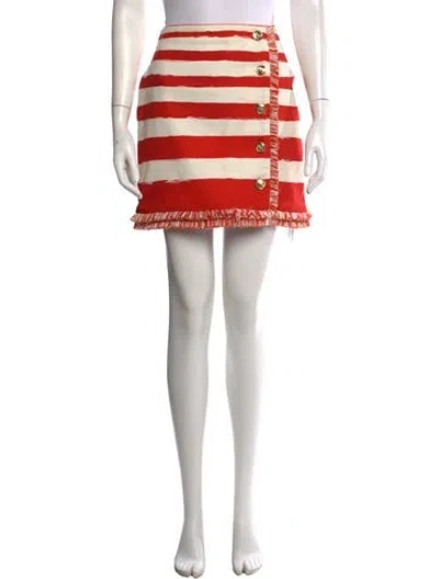 Pre-owned Zimmermann Striped Mini Skirt In Multi