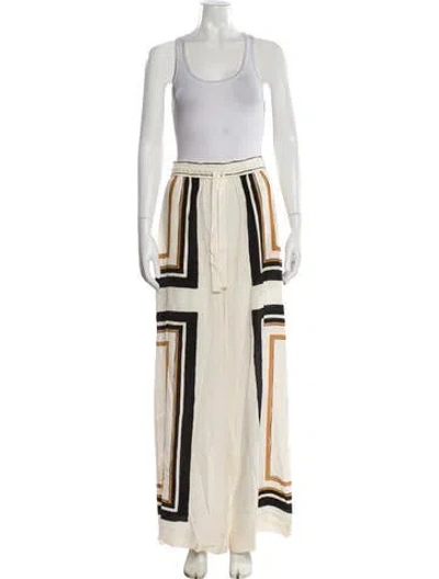 Pre-owned Zimmermann Striped Pant Set In Neutral