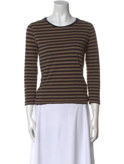 Pre-owned Zimmermann Striped Scoop Neck Sweater In Multi