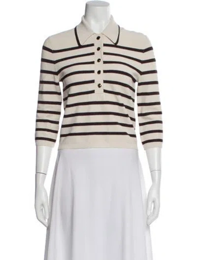 Pre-owned Zimmermann Striped Sweater In Neutral