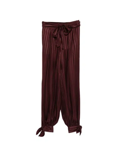 Zimmermann Striped Tie-detail Trousers In Multi