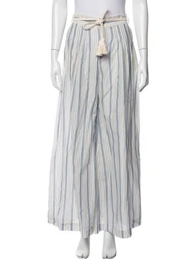 Pre-owned Zimmermann Striped Wide Leg Pants W/ Tags In Blue/white