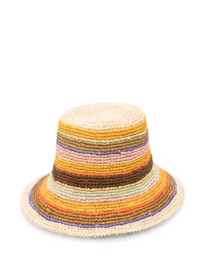 Zimmermann Stripe-pattern Bucket Hat In Multi