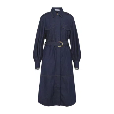 ZIMMERMANN STRUCTURED DENIM MIDI DRESS