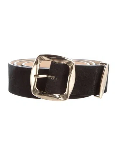 Pre-owned Zimmermann Suede Belt W/ Tags In Black