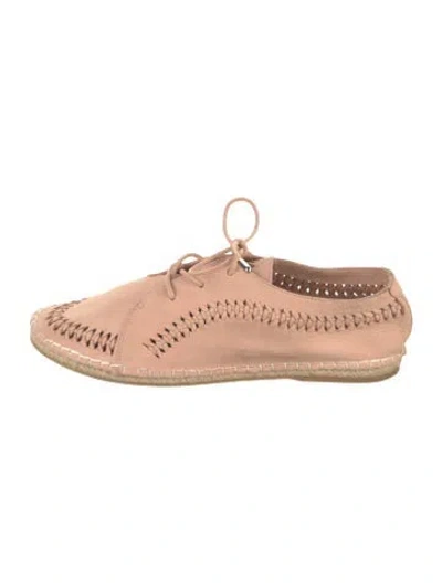 Pre-owned Zimmermann Suede Braided Accents Espadrilles In Neutrals