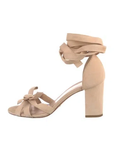 Pre-owned Zimmermann Suede Sandals In Pink