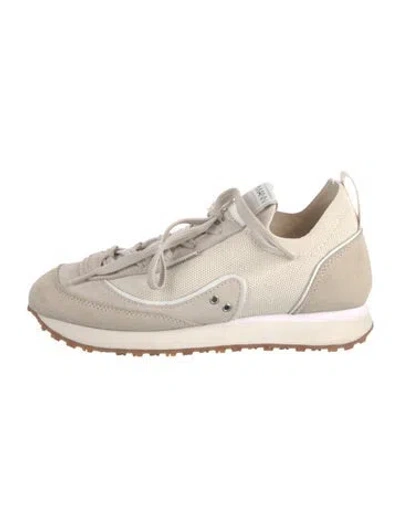 Pre-owned Zimmermann Suede Sneakers In Neutral