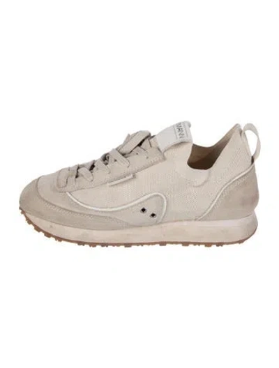 Pre-owned Zimmermann Suede Sneakers In Neutral