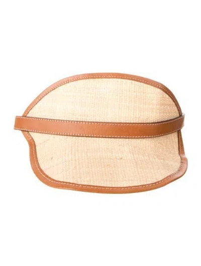 Pre-owned Zimmermann Sun Visor Hat In Neutral