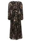 Zimmermann Sunray Pleated Long-sleeve Midi Dress In Black