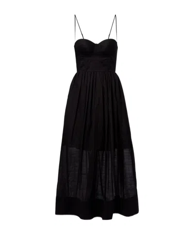 Zimmermann Suspender Dress In Black