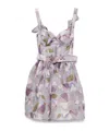Zimmermann Dawning Mini Dress In Gray