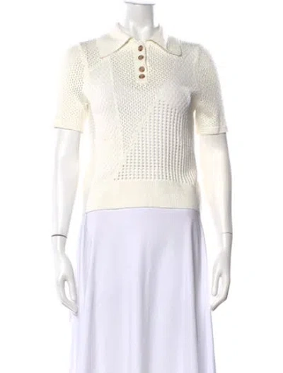 Pre-owned Zimmermann Sweater In White