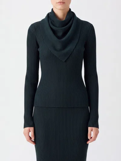 Zimmermann Sweater Woman Color Green In Blue