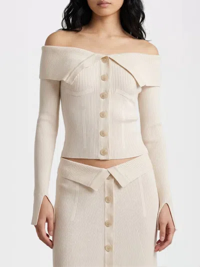 ZIMMERMANN ZIMMERMANN TOP WOMAN COLOR BEIGE,I07407022