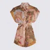 Zimmermann Ascension Floral-print Linen Playsuit