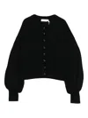 Zimmermann Hypnotic Jewel Buttoned-up Cardigan In Black