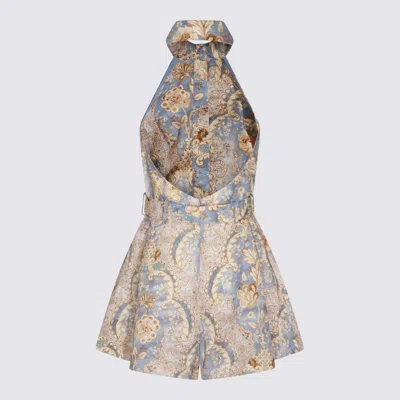 Zimmermann Sweaters Damask Denim In Gray