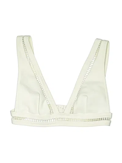 Pre-owned Zimmermann Swimsuit Top Ivory Swimwear