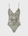 Zimmermann Swimsuit Wanderlust Scallop In Gray