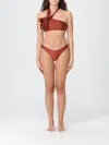 Zimmermann Awaken Bow-detailed Halterneck Bikini In Brown