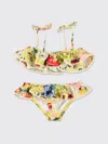 Zimmermann Alight Trim Frill Bikini In Yellow
