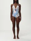 Zimmermann `cascadian Keyhole` Crochet One-piece Swimsuit In Multi