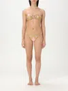 Zimmermann Maxine Knot Trim Printed Bikini In Gold
