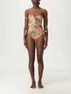 Zimmermann Coco Bow-detail Floral Swimsuit