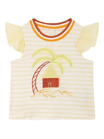 Zimmermann Cascadian Kids Frill Tee In Orange