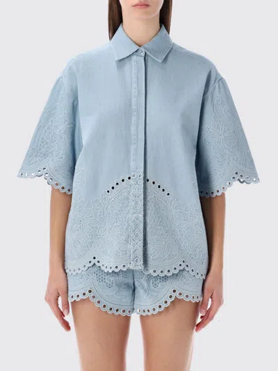 Zimmermann T-shirt Woman  In Blue