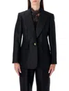 Zimmermann Hypnotic Wool-silk Blend Tailored Jacket In Black