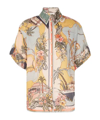 Zimmermann Tallow Shirt In Multicolor