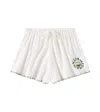 Zimmermann Tallow Cotton-blend Terry Shorts In White