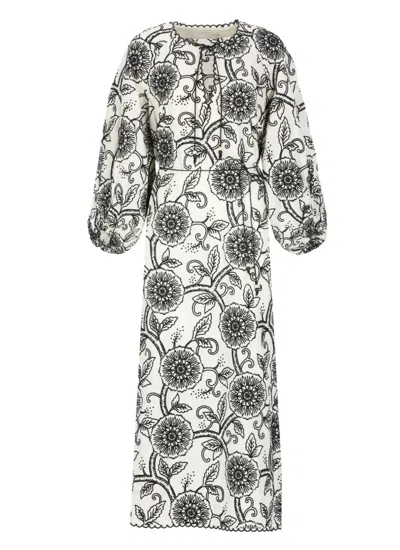 Zimmermann Tallow Dress - Women's - Linen/flax/polyester In White