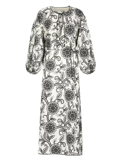 Zimmermann Tallow Dress - Women's - Linen/flax/polyester In White