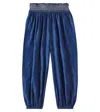 Zimmermann Girl's Tallow Shirred Denim Pants In Blue