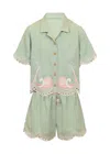 Zimmermann Tallow Embroidery Set In Green