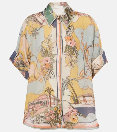 Zimmermann Tallow Shirt In Multicolor