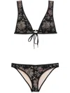 Zimmermann Tallow Lace Bikini In Black
