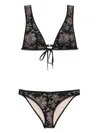 Zimmermann Tallow Lace Bikini In Black
