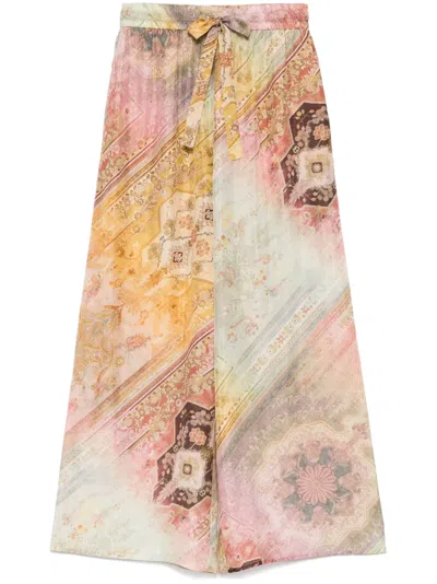 ZIMMERMANN TALLOW PALAZZO TROUSERS