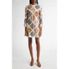Zimmermann Multicolor Tallow Lace Trim Minidress In Spliced